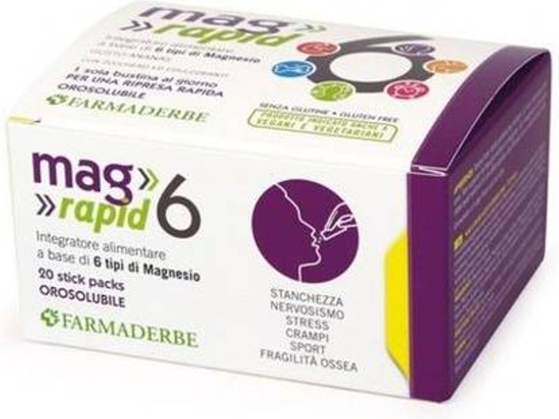 Complemento Alimentar FARMADERBE Mag (20 carteiras)