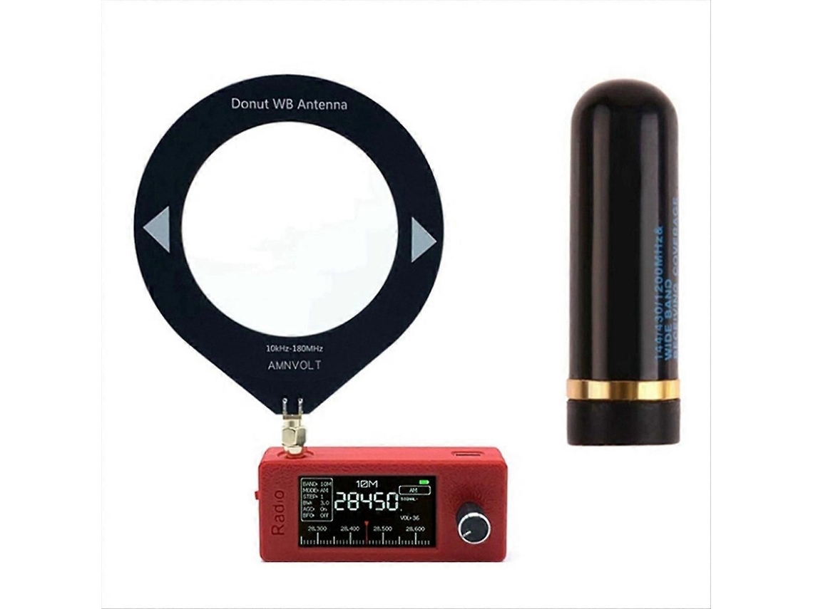 Radio portátil de 0,5 kHz y 181 MHz con pantalla IPS de 1,9 pulgadas, radio de bolsillo GOKOCO