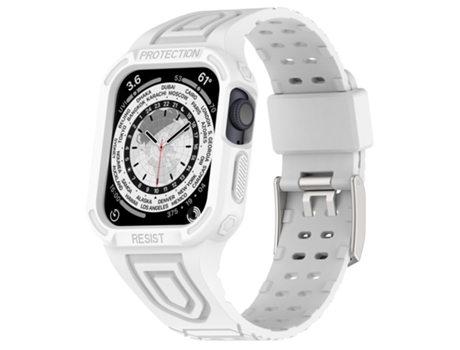 Correa Smartwatch para Apple Watch Ultra 49mm Silicona Integrada (Blanco)