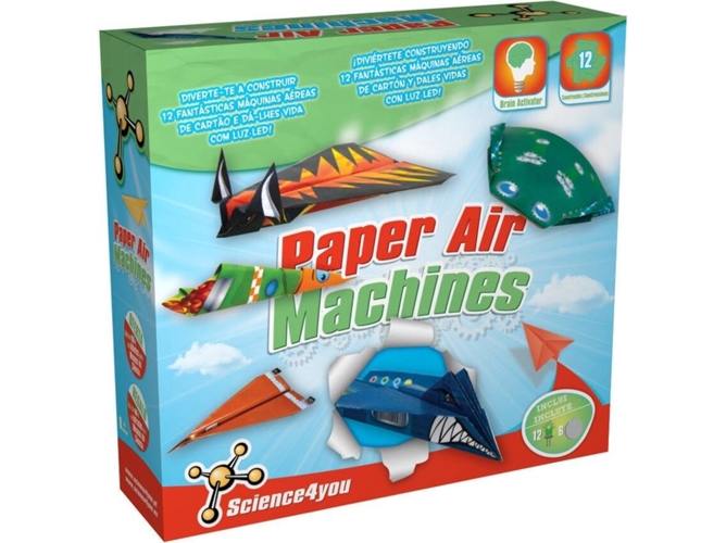 Juego Didáctico SCIENCE4YOU Paper Air Machines (Edad Mínima: 8 - Ciencia)