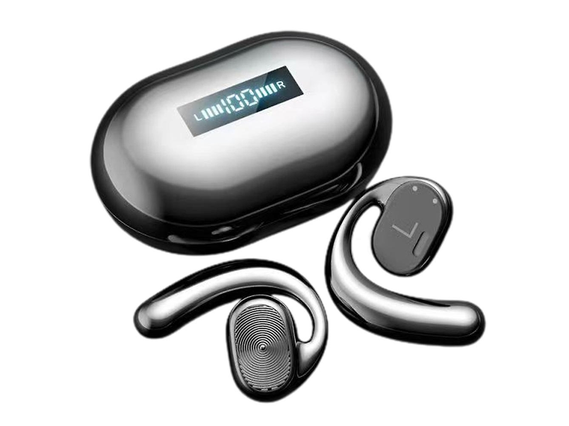 Auriculares con ganchos para las orejas para correr, caminar y hacer  ejercicio, negro