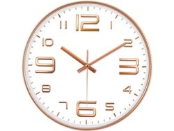 Reloj De Pared Silencioso De Plástico De 30 Cm Con Números 3d Y Mecanismo De Cuarzo Para El Hogar Y La Escuela.