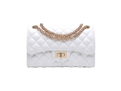 Mochila para mujer, adornada con un cordón de diamantes*.