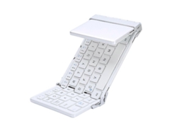Teclado Inalámbrico Plegable Bluetooth Teclados Recargables Blancos Efdafss