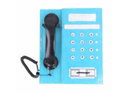 Modelo De Teléfono Retro Simulación Exquisito Antiguo Para Rol Photography Decoración Hogar Azul