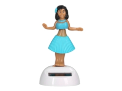 2026-adorno Bailarín Solar Muñeca Con Cabeza Moviéndose Figura Bailarina Juguete Adorno De Coche Azul Hula Girl Dashboard