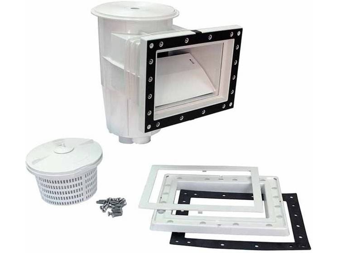 Skimmer SUINGA de 15 Litros Con Boca Standard Para Piscinas, Tapa Circular