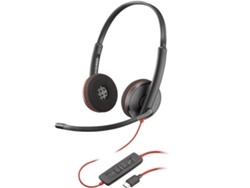 Auriculares con Micrófono POLY 8X228A6 (Negro - USB)