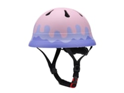 Casco Infantil Ajustable Para Bicicleta Y Patinaje, Ligero Y Resistente A Impactos, Color Rosa Morado