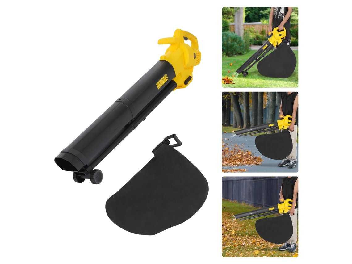 Soplador de hojas inalámbrico de 193 km/h, 2000 mAh, 89 x 25 x 20 cm, 2 kg, carga rápida (OEM)