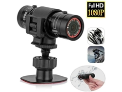 Cámara de acción mini F9 HD para bicicleta, videocámara DVR con soporte para videocámara HD 1080p para fotos de autos, grabadora de videos Yizhood (negra)