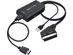 Convertidor de Scart a HDMI 1080p/720p compatible con HDTV, Blu-ray, VCR y proyector Bestvite