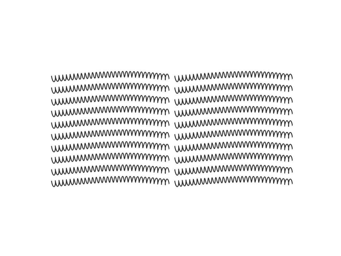 20 Piezas Espiral De Encuadernación 30 Agujeros 13mm Negro Kit De Encuadernación