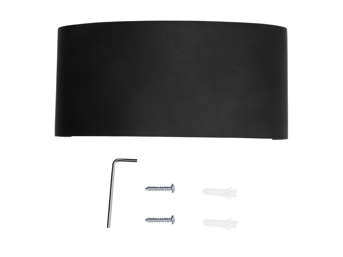 2026-lámpara De Pared Led 6w Aluminio Negro Luz Cálida Iluminación Arriba-abajo Decorativa Exterior Impermeable Ac85-265v
