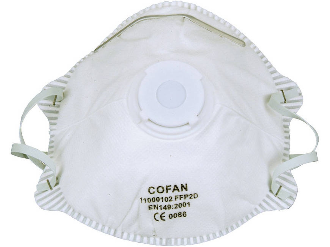 Set de 2 Mascarillas de Protección COFAN Com Válvula FFP2D