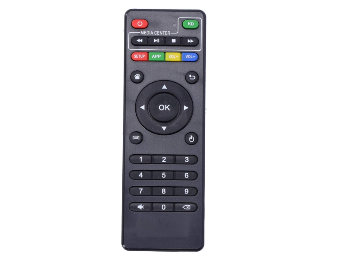 Reemplazo del controlador de control remoto de TV Box, adecuado para Android x96 / x96 Mini / x96w, distancia de control de hasta 10 m / 33 pies (negro)