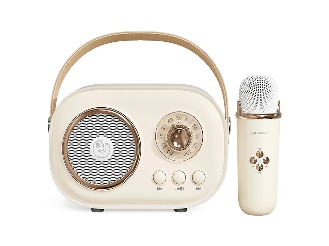 Mini máquina de karaoke para niños, altavoz Bluetooth portátil con 1 micrófono inalámbrico, juguetes para niños y niñas, regalos Yizhood