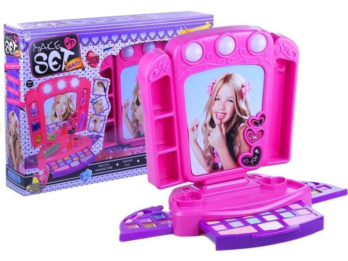Tocador B.active rosa con accesorios y luces