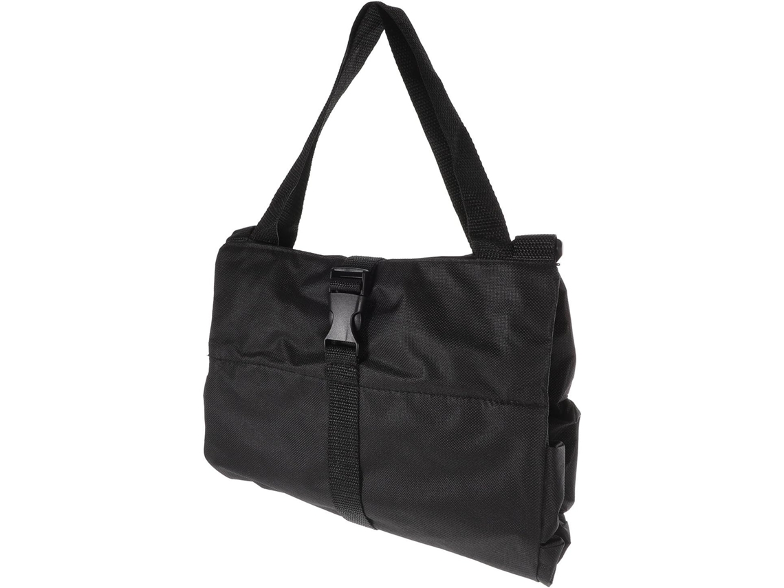 Bolsa De Herramientas Plegable De Tela Oxford Negra Con Gran Capacidad De Almacenamiento Y