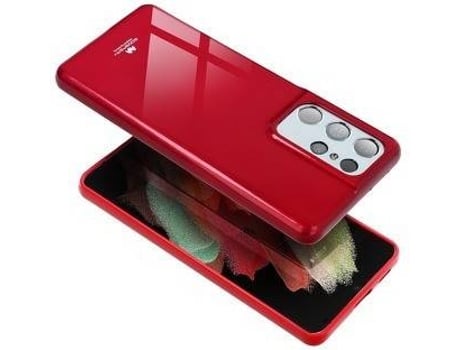 Carcasa Samsung Galaxy S21 fe MERCURY Silicona 47 Rojo