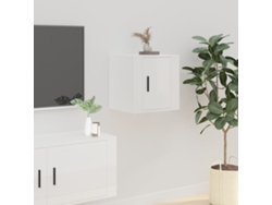 Estantería/Mueble de TV de Pared 40X34,5X40 Cm Blanco Brillante