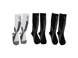 Pares De Calcetines Deportivos De Compresión De Nailon Ventilados, Calcetines Largos Para Hombres, Mujeres Y Jóvenes.