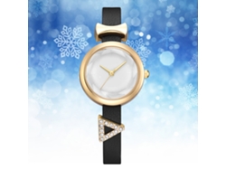 Reloj De Moda Para Mujer Con Correa De Piel Sintética Y Diseño De Lazo Con Pedrería (4)