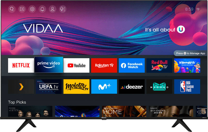 TV HISENSE 55A6BG (LED - 55'' - 140 cm - 4K Ultra HD - Smart TV)