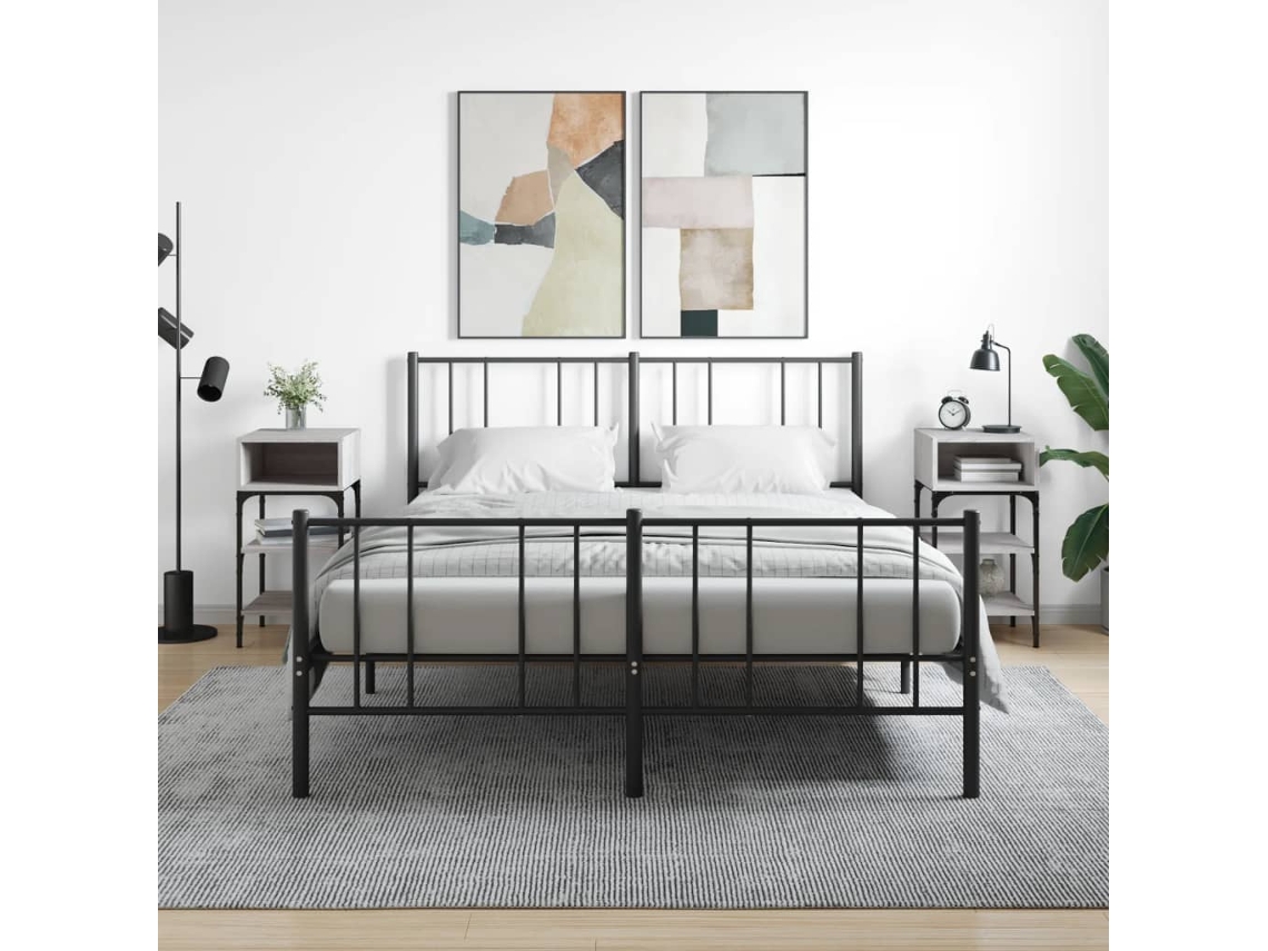 Mesitas de Noche 2Pzs 35X34,5X70 Cm Deriv.Madera Gris Sonoma