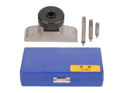 Base Para Indicador De Profundidad En Acero Inoxidable Templado Con 3 Varillas De Extensión De 63x17 Mm.