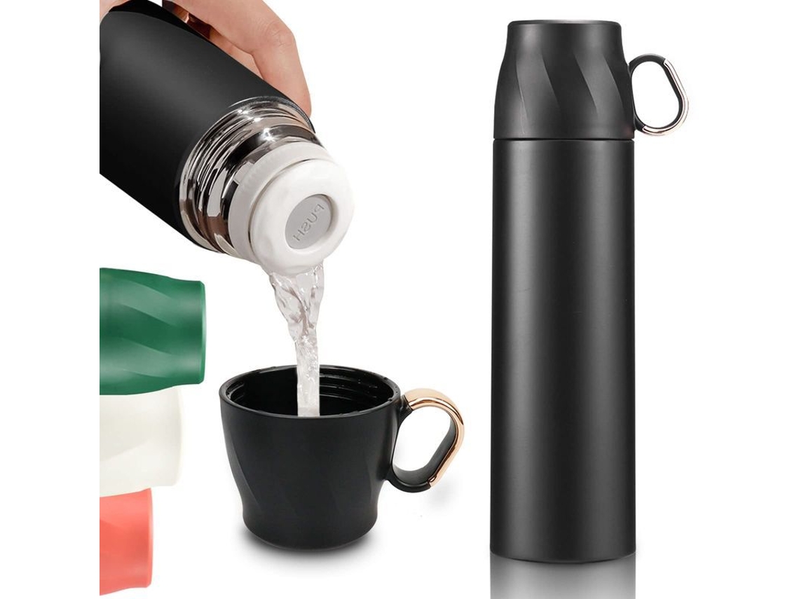 Garrafa Térmica Isolada 2026 de 500ml em Aço Inoxidável com Tampa