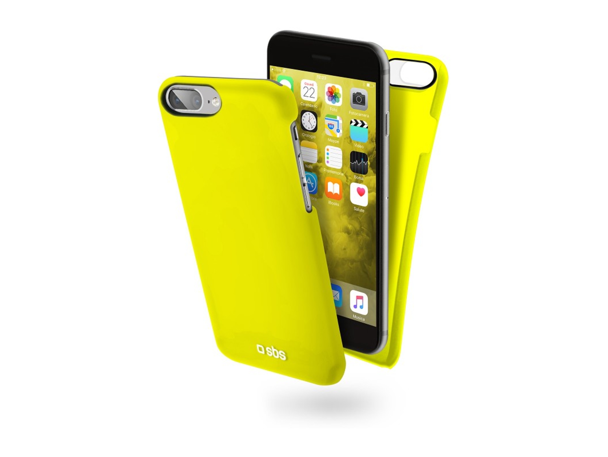especificación Acercarse Viajero Carcasa iPhone 7 Plus, 8 Plus SBS ColorFeel Amarillo