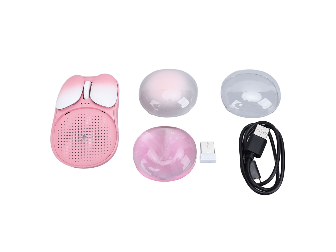 Baoj-2026rato Sem Fio Bluetooth 2.4g Modo Duplo Com Luz De Fundo Colorida, Indicador De Carga E Modo De Suspensão 300mah