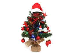 Miniadornos navideños coloridos con 2 pilas AA
