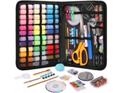 Kit de costura con 213 piezas. Incluye 38 carretes grandes de hilo, tijeras de costura y accesorios. Siurn