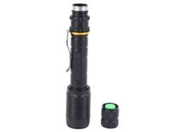 Linterna Led Superbrillante Con Zoom Y Enlace De Aluminio Para Acampar, Hacer Senderismo Y Explorar Al Aire Libre.