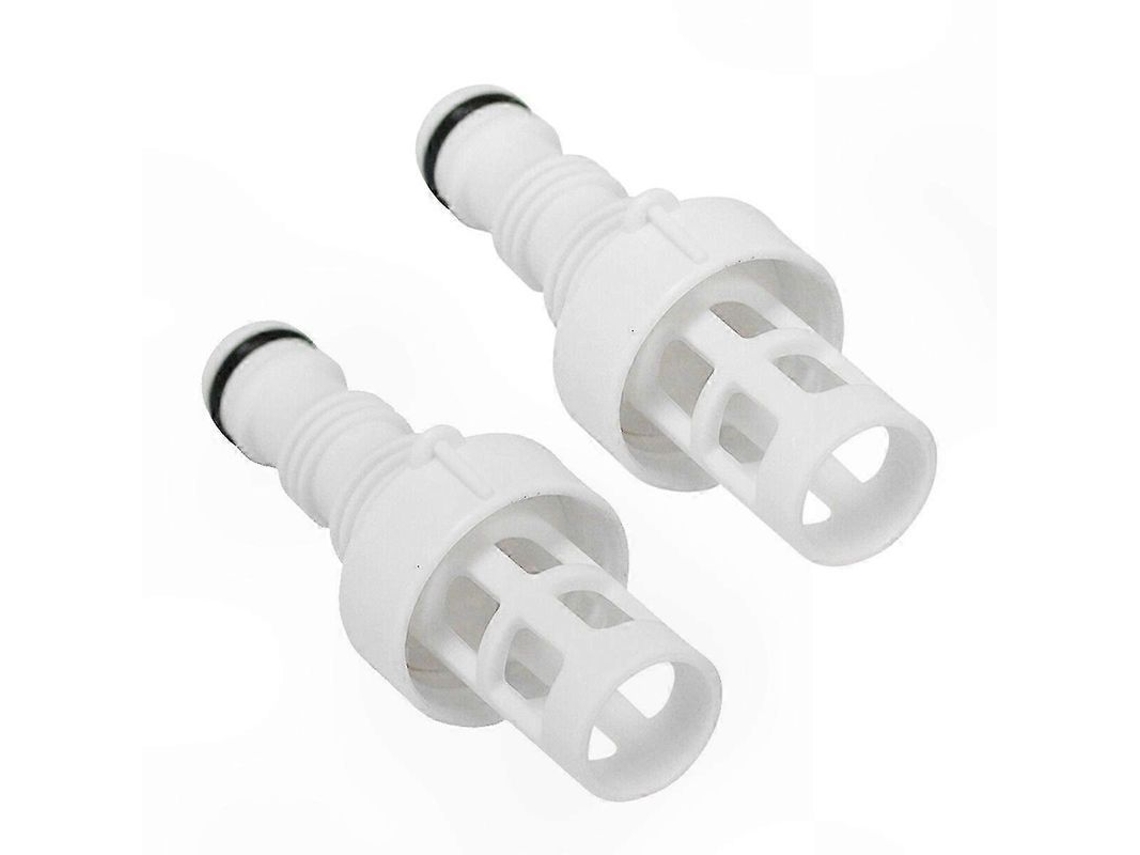 2 Adaptadores Intex Para Dispositivo De Drenaje - Conexión Con Manguera De Jardín Para Piscinas, Color Blanco