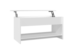 Mesa de centro, madera procesada, blanca, MAISON EXCLUSIVE (102x50x52,5 cm)