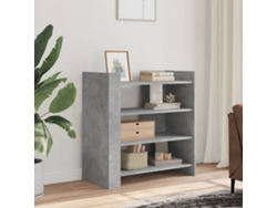 Aparador De Madera Contrachapada Gris Hormigón 73,5x35x75 Cm
