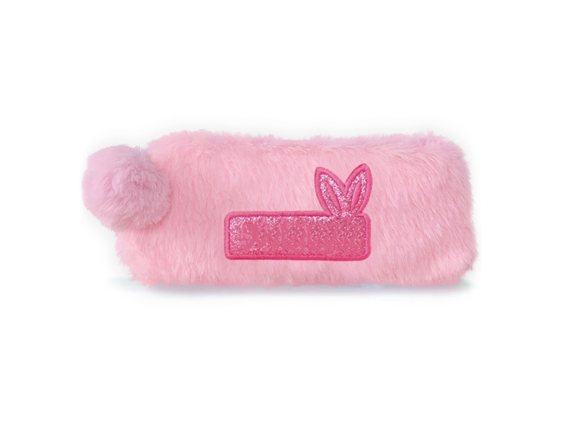 Estuche De Lápices De Peluche Suave Con Gran Capacidad Y Bonito Estuche Multipropósito Para Estudiantes Roseate