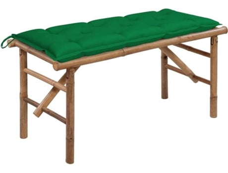 Banco de jardín VIDAXL Verde Bambú (118x38x45 cm)