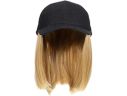 Touca Feminina Para Cabelo Com Chapéu De Beisebol Amarelo De Seda Resistente A Altas Temperaturas.