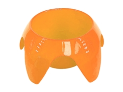 Portavasos Multifuncional De Plástico Para La Playa, Ideal Para Bebidas, Aperitivos, Vasos Y Teléfonos Móviles - Naranja
