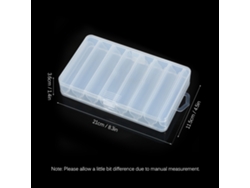 Caja para señuelos de pesca con 14 compartimentos