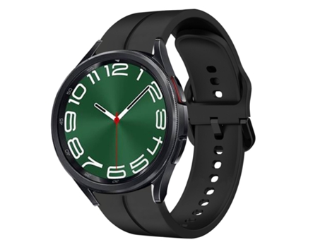 Correa de reloj inteligente para Samsung Galaxy Watch 6 Classic 47 mm 20 mm Bucle de silicona (negro)