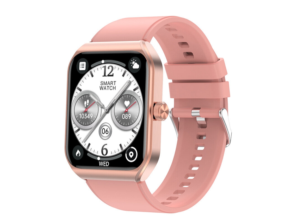 Reloj inteligente T56 rosa con pantalla HD de 1,91 pulgadas, modo de llamada Bluetooth dual, modos multideportivos, resistencia al agua IP68 Mdug