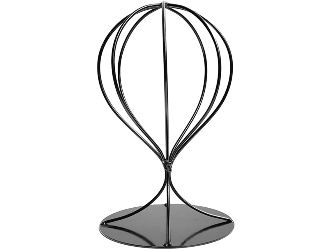 Soporte Sombreros Metal Negro Creativo Gruesa 16x26 Escritorio Versátil Gorras Estante Almacenamiento