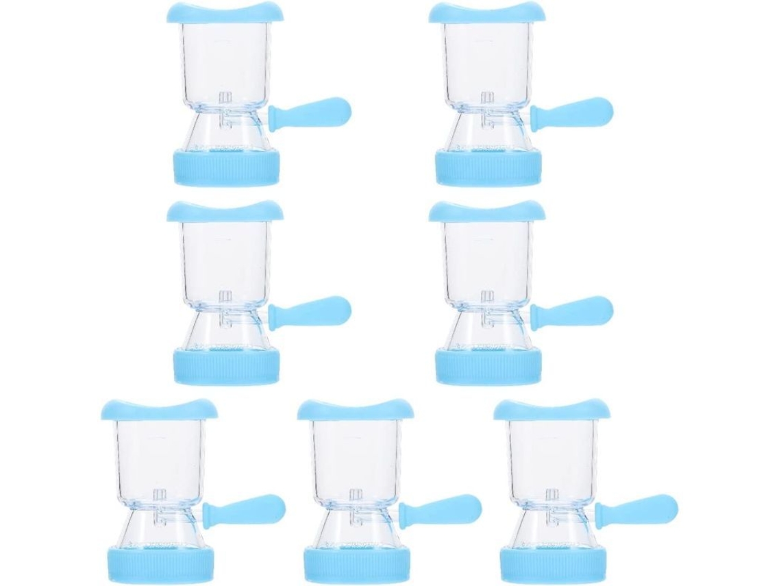 Juego De 8 Vasos De Silicona Para Lavado De Ojos Con Recipiente De Almacenamiento Para Ojos Cansados Y Limpieza