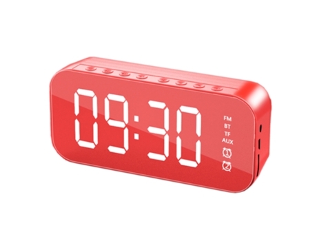 Despertador para dormitorio/oficina, reloj digital con altavoz Bluetooth, despertador para personas que duermen mucho