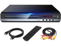 Reproductor De Dvd Hd 1080p Reproductor Doméstico Tv Box Limitaciones De Región Disco Cd Salida Av Evd Enchufe Europeo Duradero
